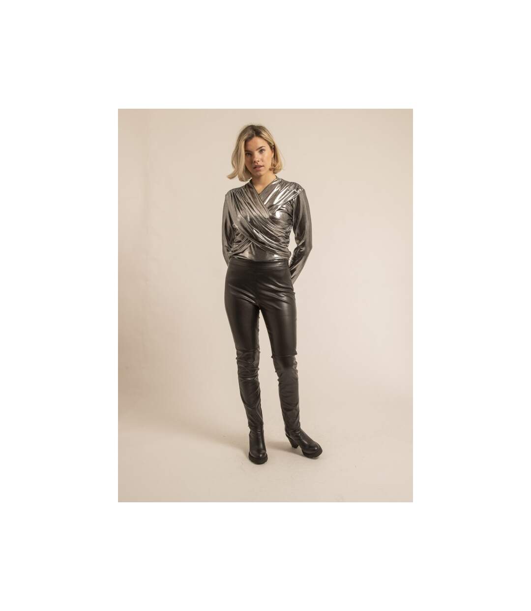Pantalon slim simili ERONA - Dona X Lisa-4