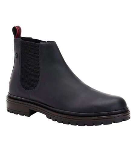 Bottines Chelsea Walsh Homme Noir Base London