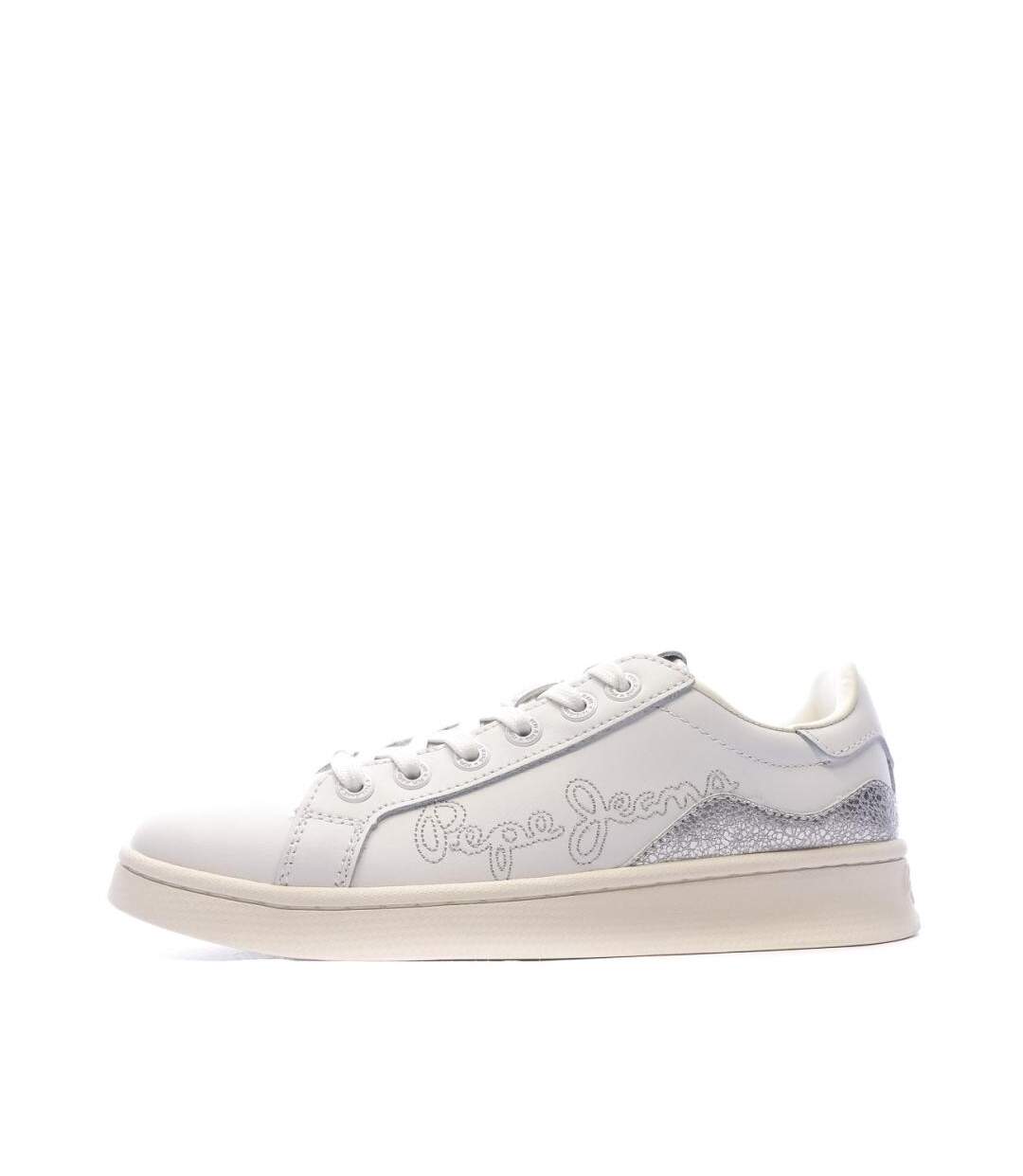 Baskets grise femme pepe jeans milton-1