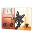 Porte-Clés Mural Chien 30cm Marron & Noir-1