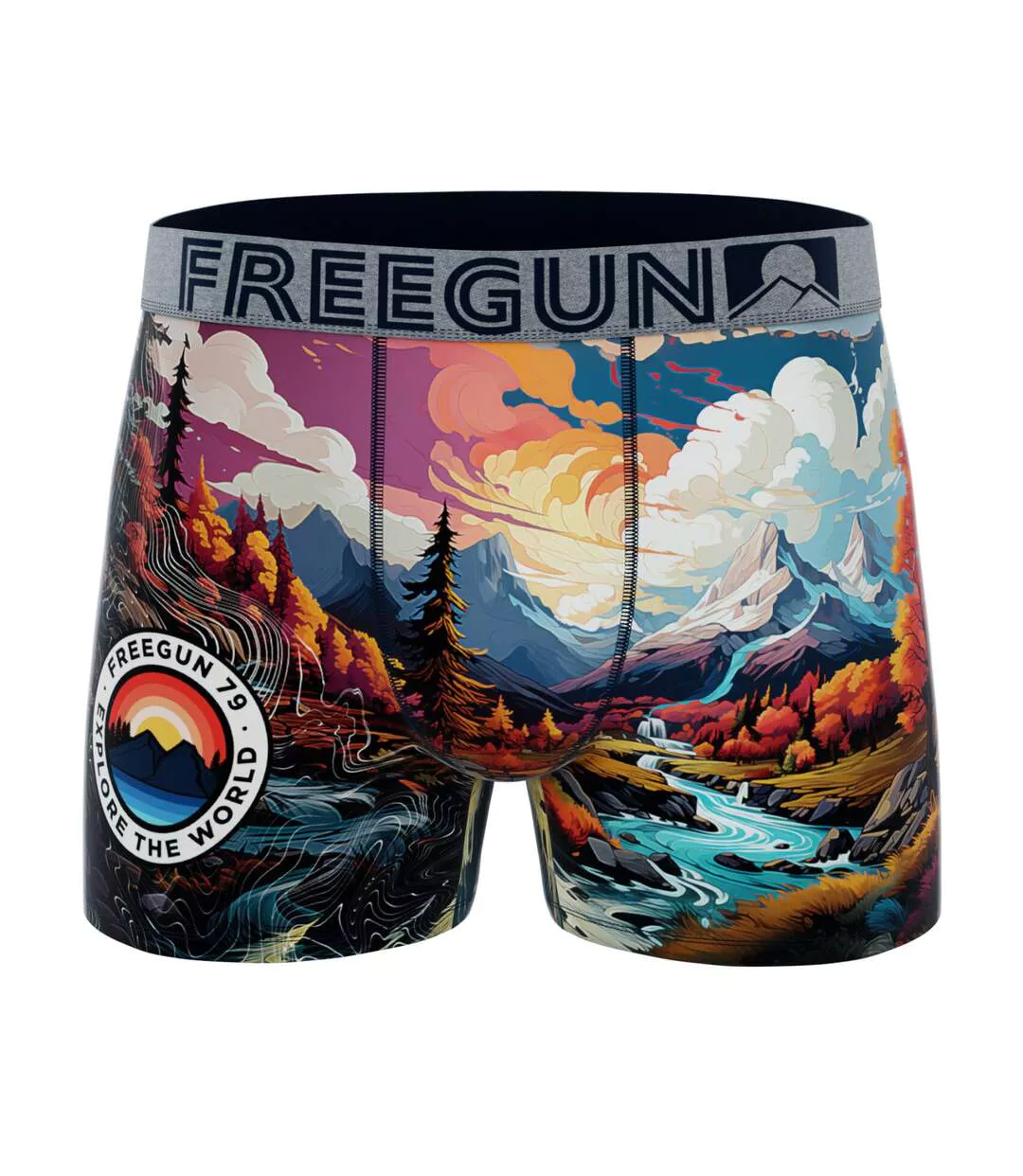 Lot de 4 boxers homme Vibrant  Freegun-3
