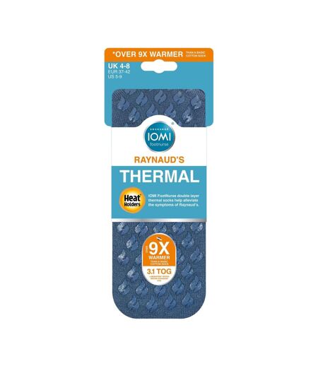 1 Pack Thick 3.1 TOG Non Slip Thermal Slipper Socks for Raynauds