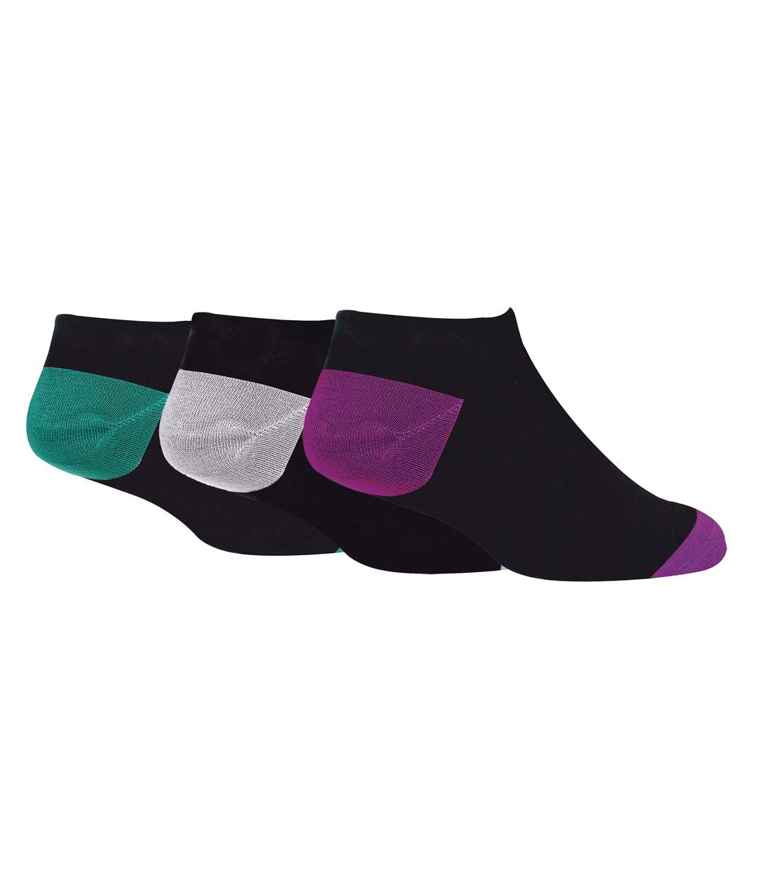 Wild Feet - 3 Pk Mens Bamboo Athletic Trainer Socks-1