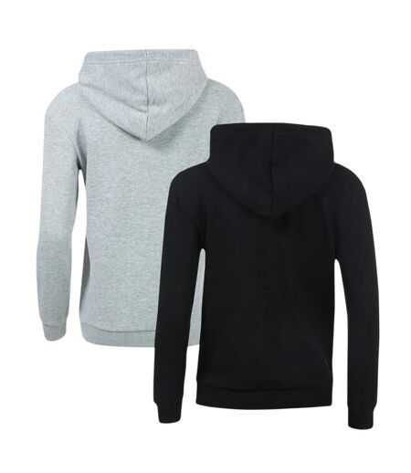 Lot De 2  Sweats À Capuche Femme Noir Gris Brave Soul