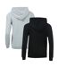 Lot De 2  Sweats À Capuche Femme Noir Gris Brave Soul-2