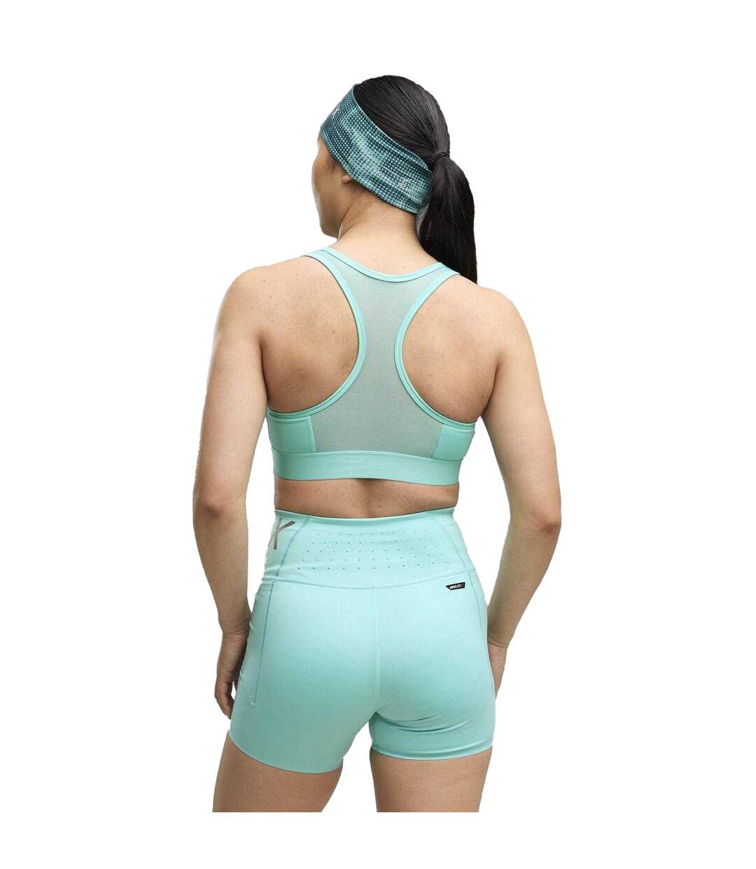 Womens/ladies Hyrox Logo Sports Bra Mint Puma-4
