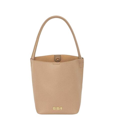 Womens/ladies Leather Bucket Bag One Size Brown Biba