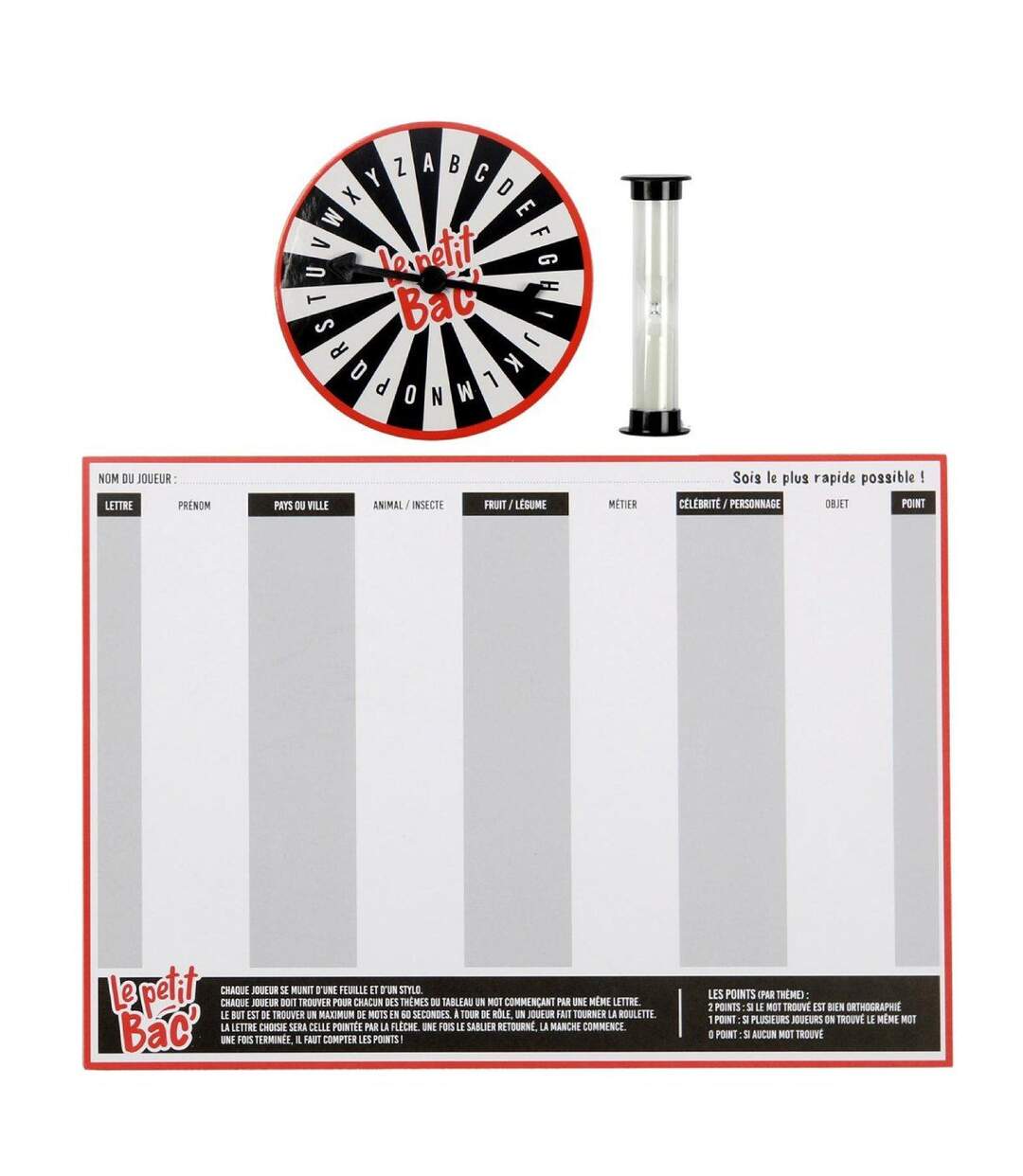Jeu du Baccalauréat 50 Feuilles 29cm Gris & Blanc-1