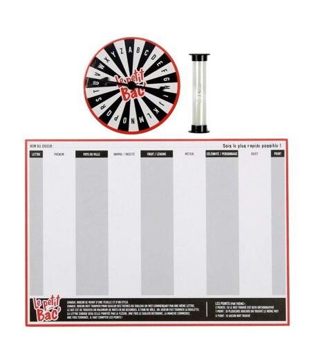 Jeu du Baccalauréat 50 Feuilles 29cm Gris & Blanc