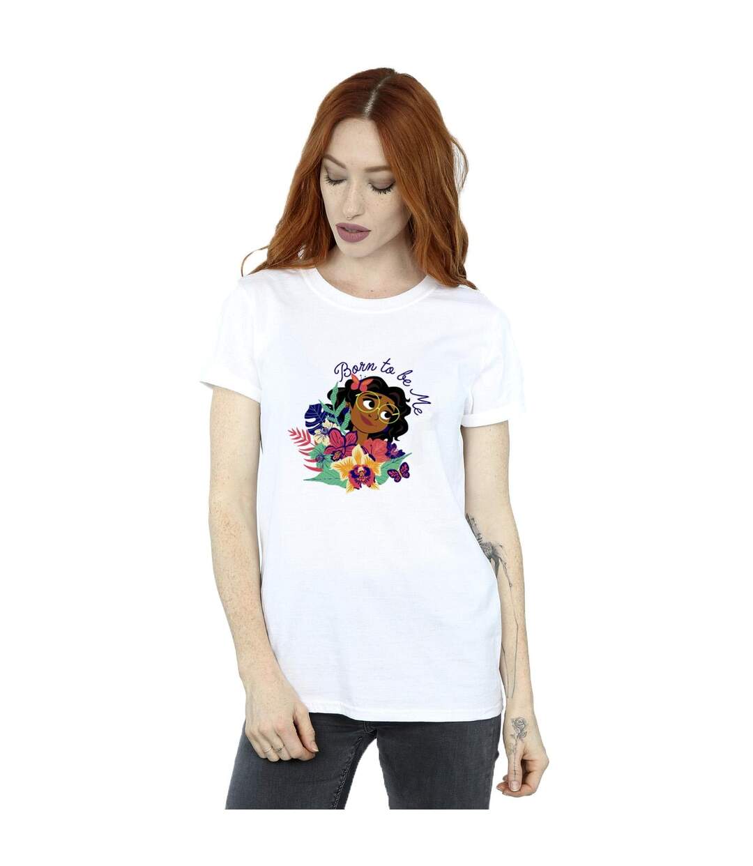 Disney - T-shirt ENCANTO BORN TO BE ME - Femme (Blanc) - UTBI22466-2