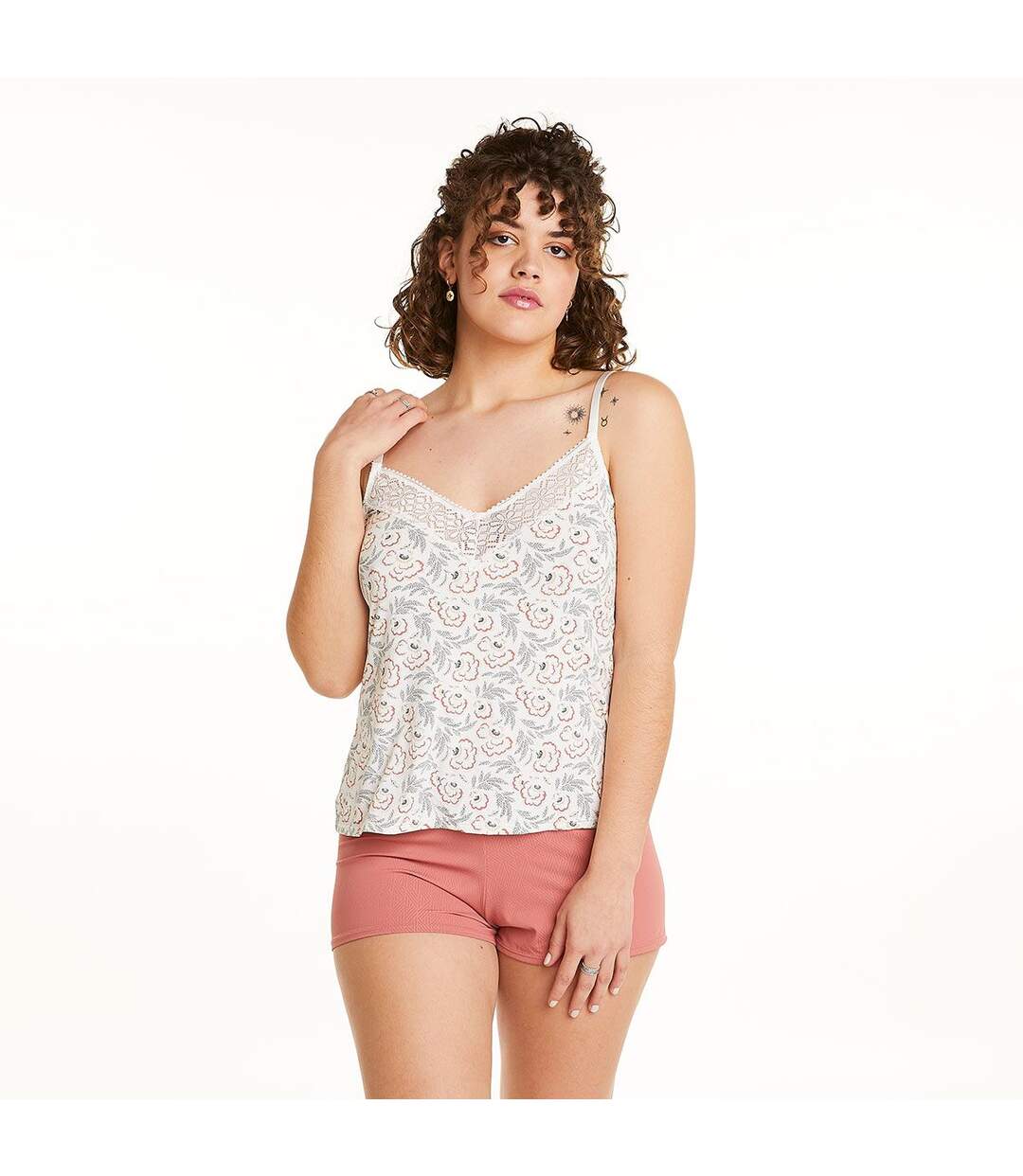 Top + short multico ivoire Palanquin-2