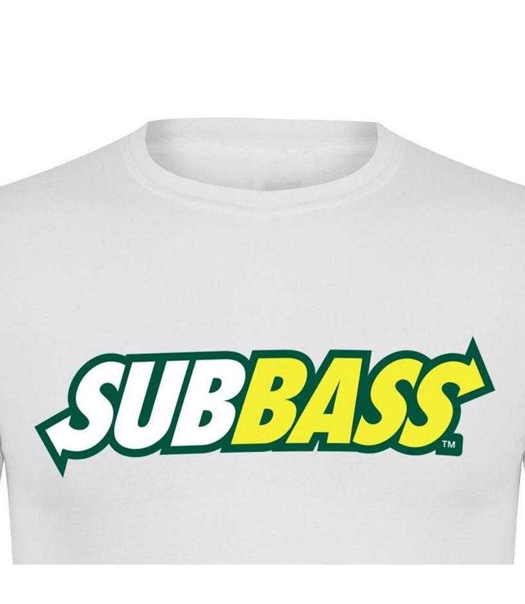 Unisex Adult Subbass T-shirt White AWD-3
