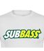 Unisex Adult Subbass T-shirt White AWD-3