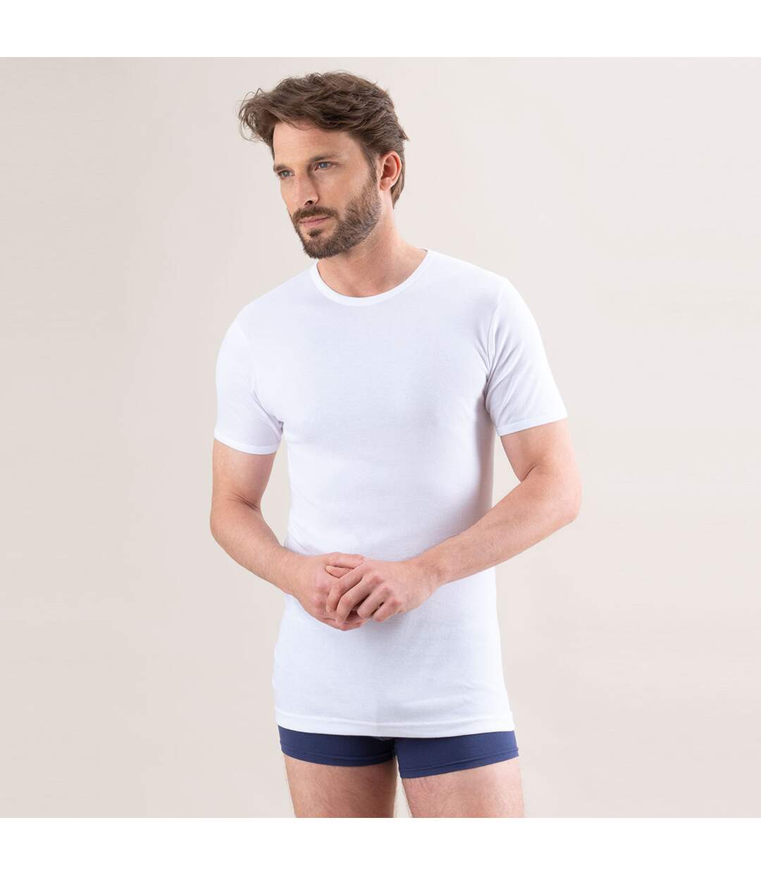 Tee-shirt col rond homme Pur coton Premium