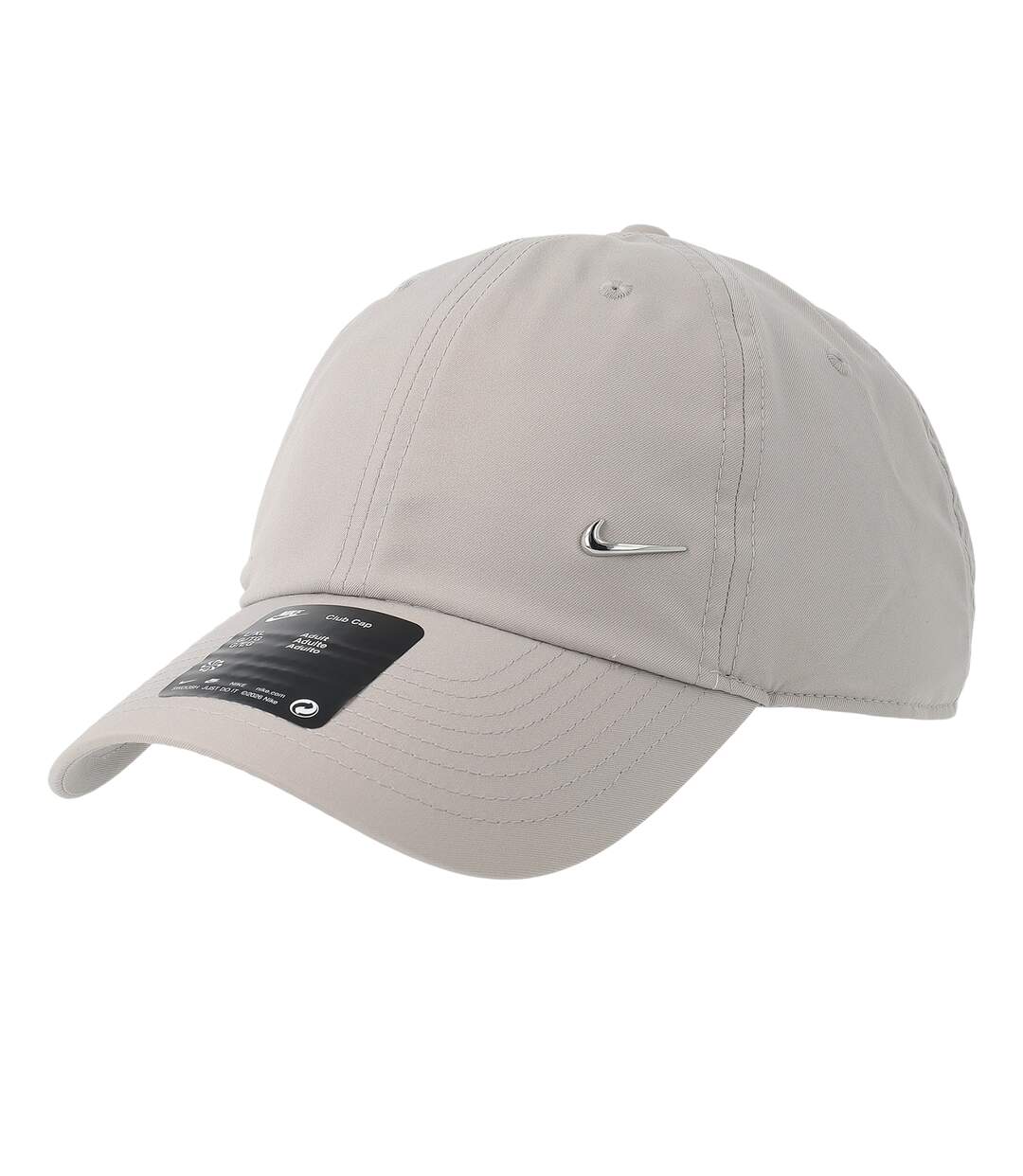 Casquette De Baseball Motif/style Swoosh Gris Argenté Nike-1