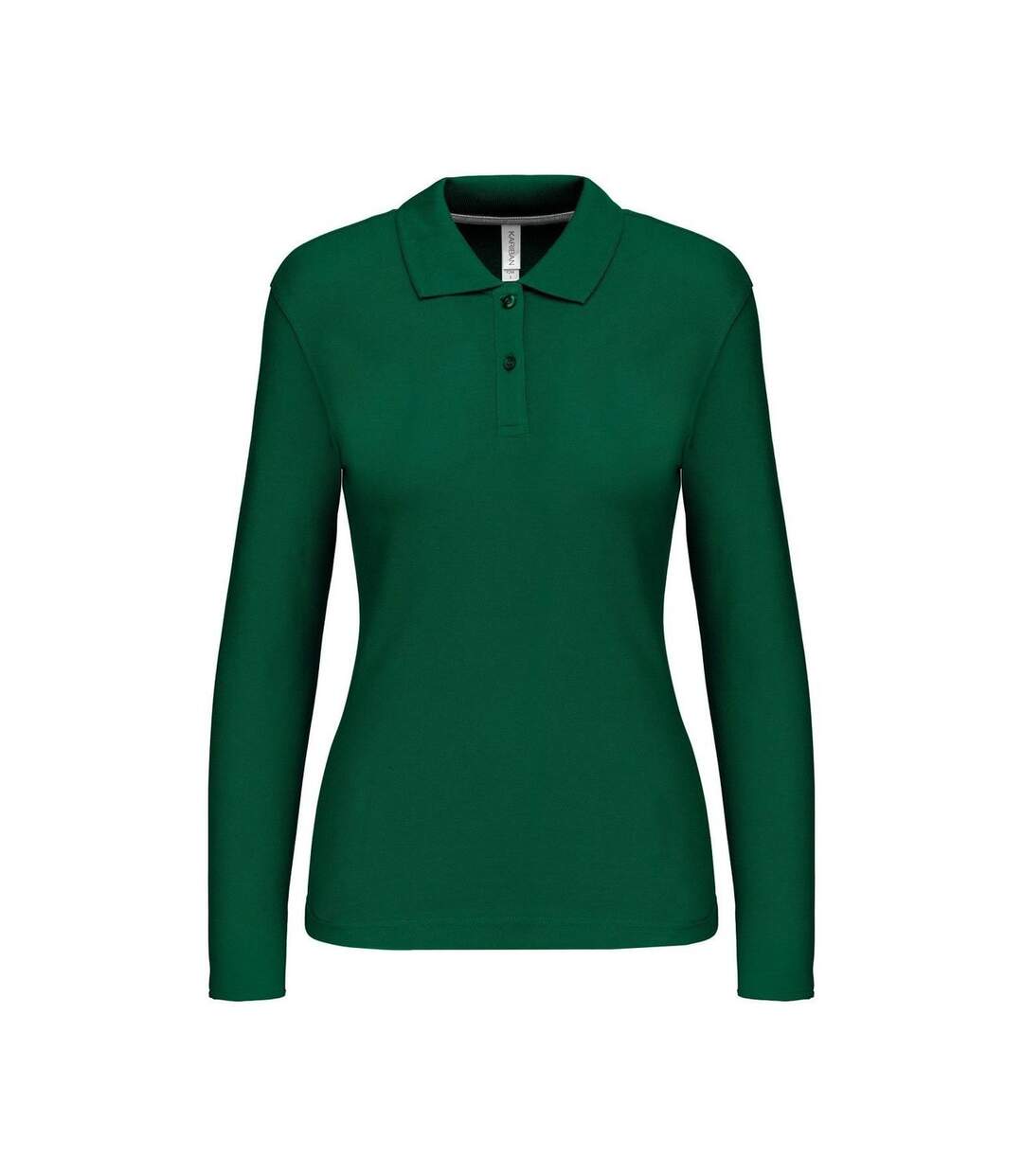 Polo manches longues - Femme - K244 - vert kelly