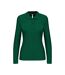Polo manches longues - Femme - K244 - vert kelly