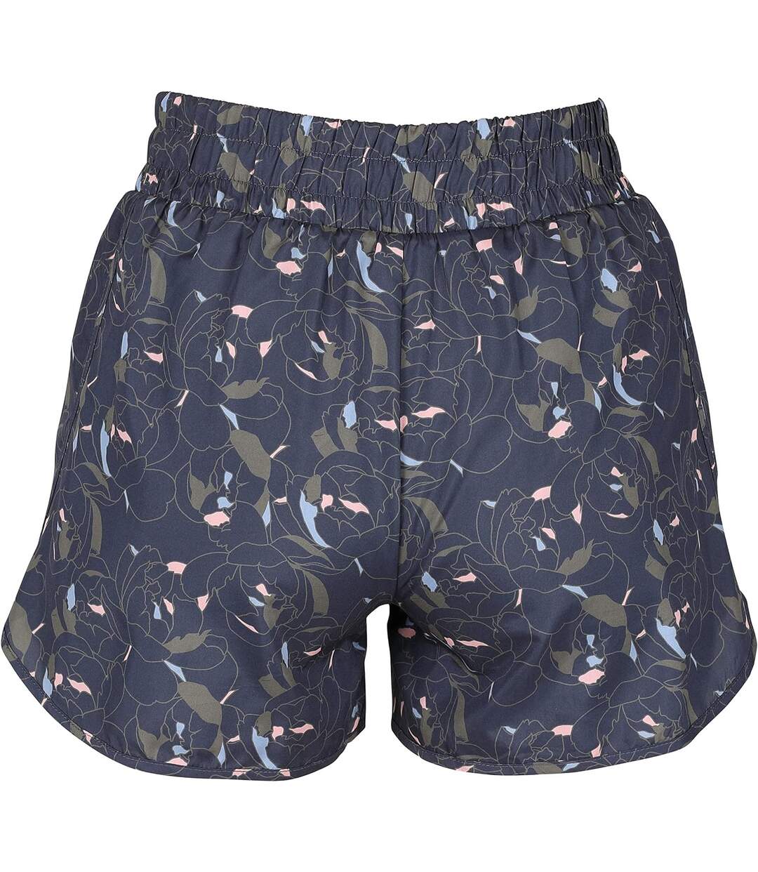 Womens/ladies Activate Peony Shorts Navy Green Aubrion-2