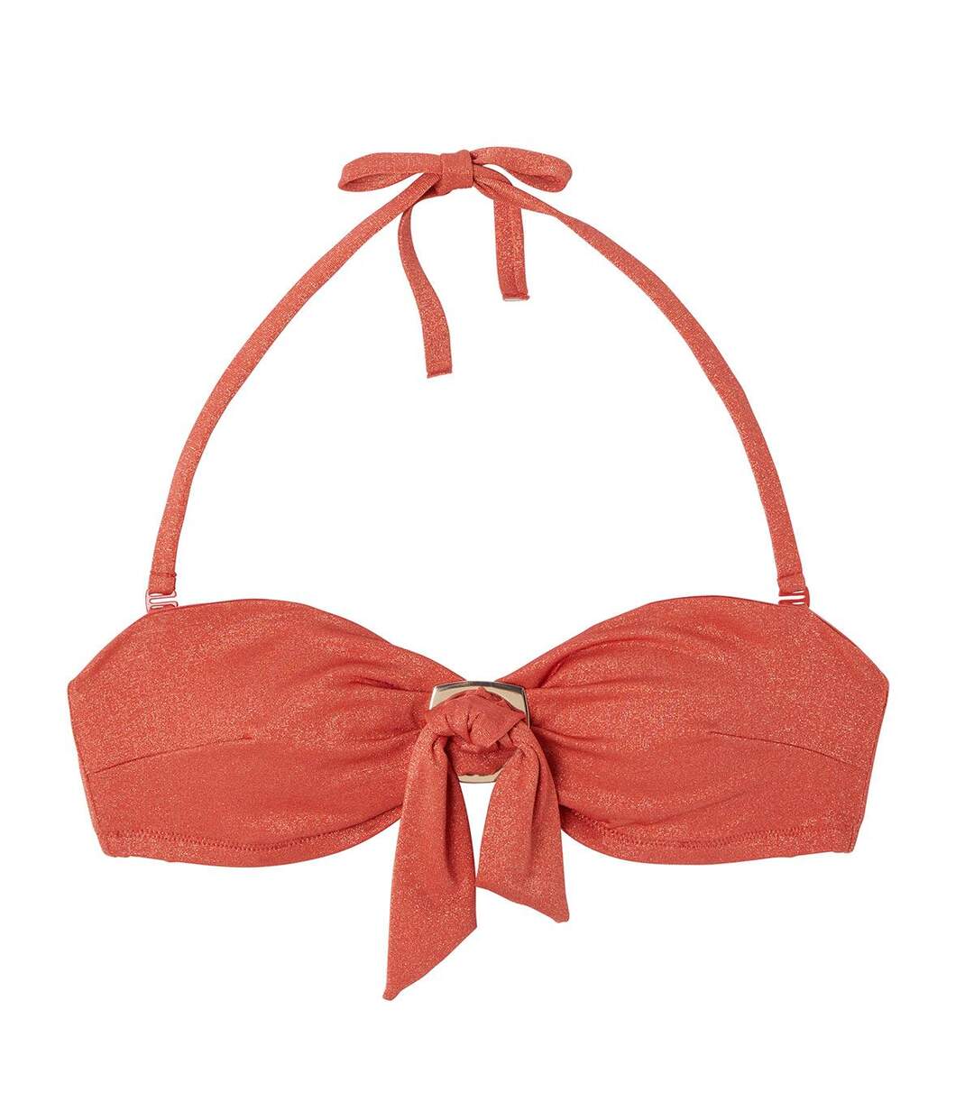 Haut de maillot de bain bandeau orange Maui-1