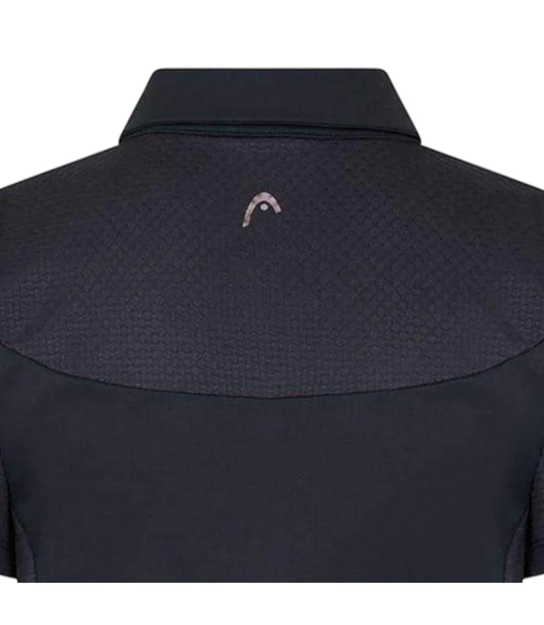 Polo Motif/style Floral Femme Noir Blanc Head-3