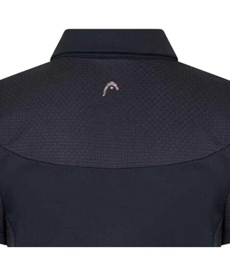 Polo Motif/style Floral Femme Noir Blanc Head
