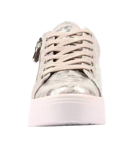 Baskets Motif/style Imprimé Animal Charm Ll Femme Argenté Lunar