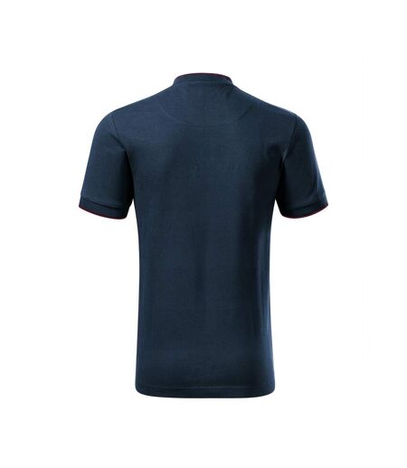 Polo Motif/style Losange Premium Homme Bleu Marine Malfini