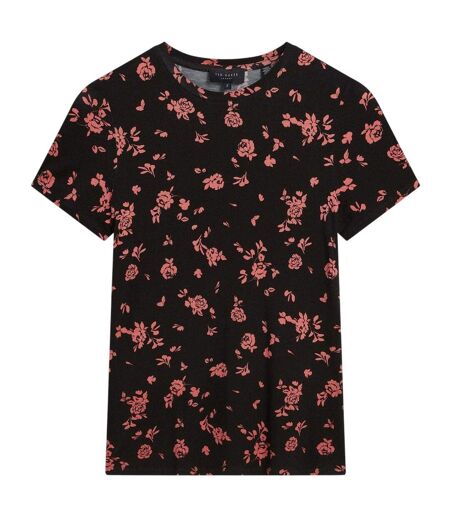 T-shirt Motif/style Floral Femme Noir Ted Baker