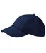 Beechfield Unisex Low Profile Heavy Cotton Drill Cap / Headwear (Pack of 2) (French Navy) - UTRW6730