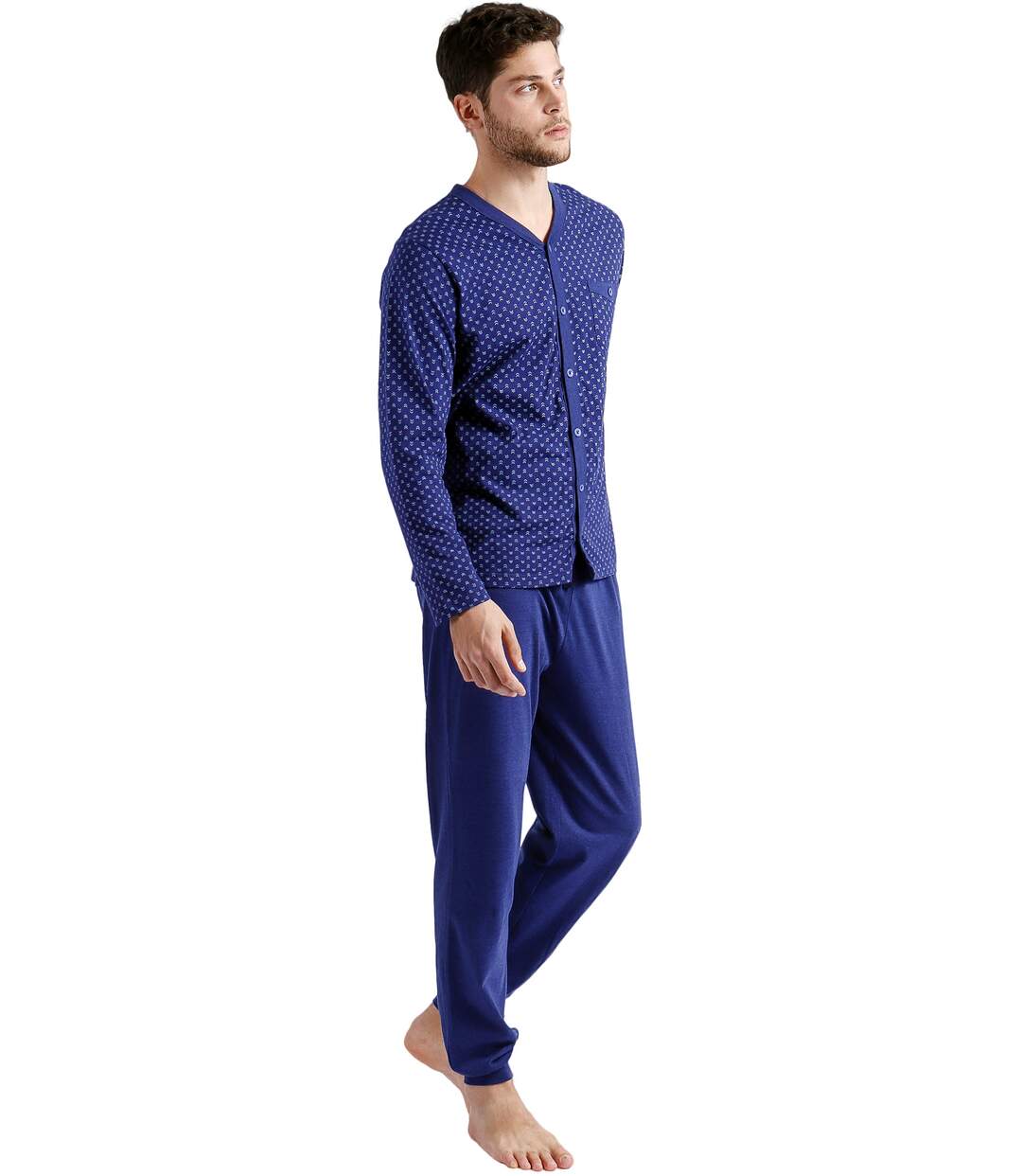 Pyjama tenue d'intérieur pantalon et chemise Spike Admas-1