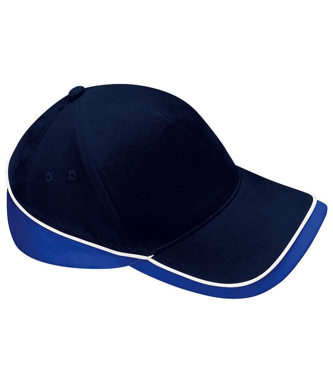 Casquette de baseball unisexe bleu marine/bleu roi/blanc Beechfield Beechfield