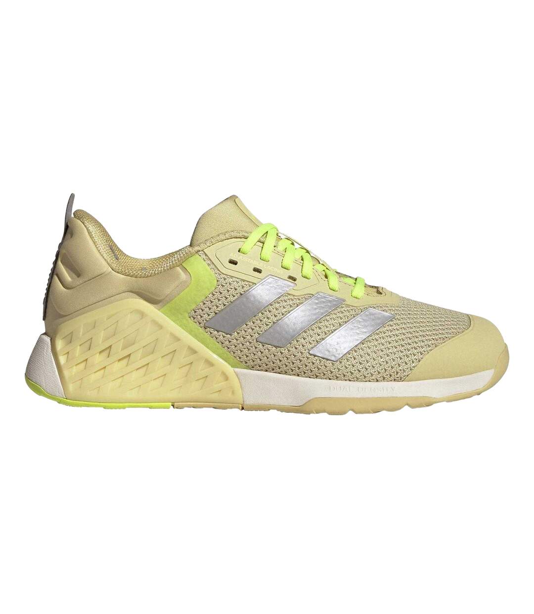 Baskets Motif/style 3 Rayures Dropset Femme Jaune Argenté Citron Adidas-1