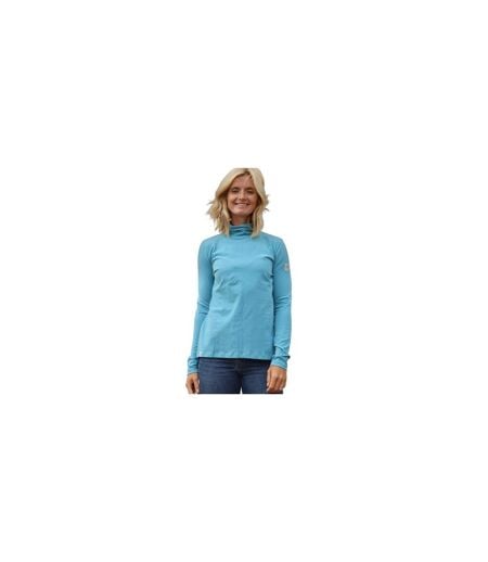 Haut Polaire Manches Longues Motif/style Pénombre Femme Bleu Pétrole Lazy Jacks