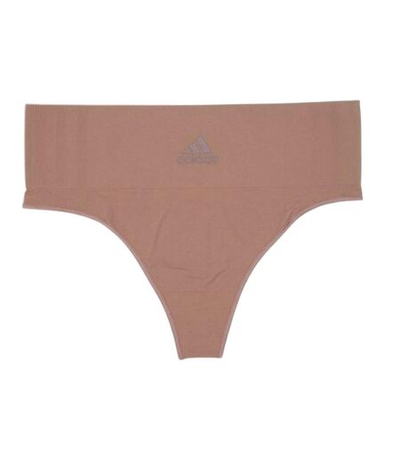 Pack Of 2  Womens/ladies Stretch Seamless Thong  Black Beige Adidas