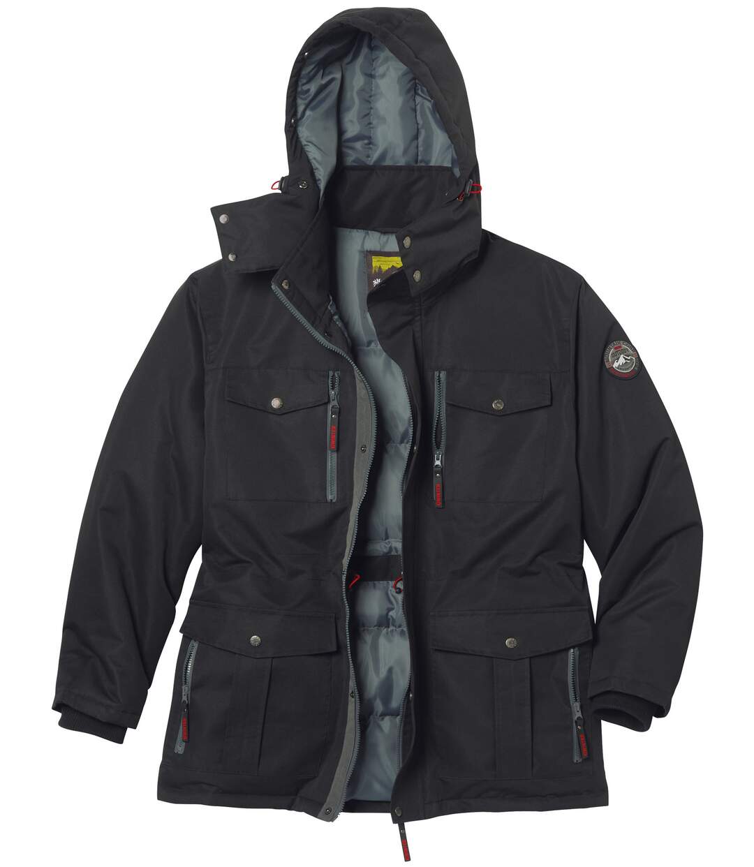 Parka antifroid déperlant homme - noir