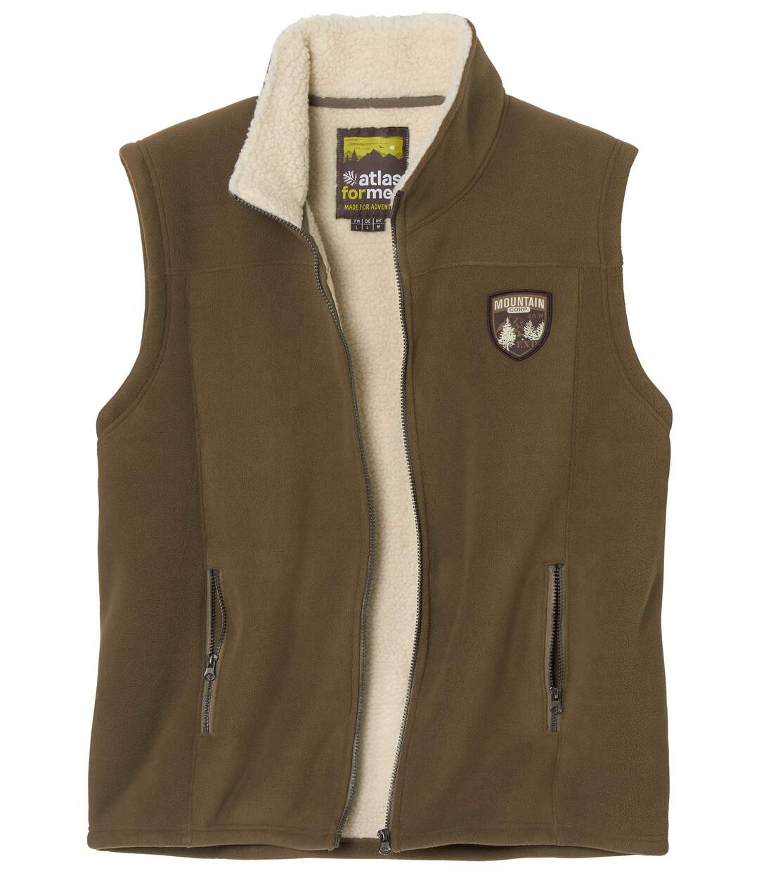 Gilet Polaire Zippé Doublé Sherpa-5