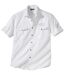 Men's White Pilot Style Shirt