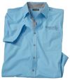 Men's Turquoise Short Sleeve Shirt Atlas For Men