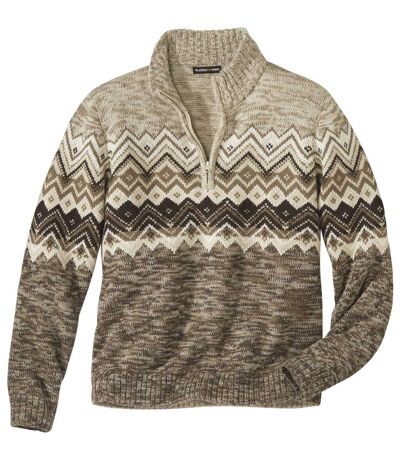 Pull Camionneur Tricot Winter Valley