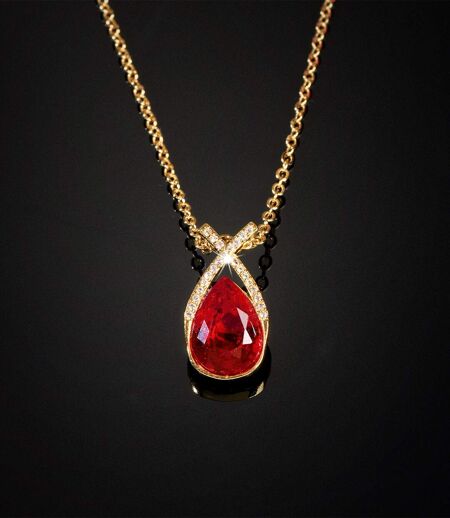Women's Crystal Droplet Necklace 