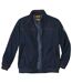 Men's Navy Twill Jacket - Full Zip