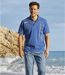 Men's Blue Jersey Sailing Polo Shirt