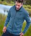 Pack of 2 Men's Fleece Jackets - Grey Blue