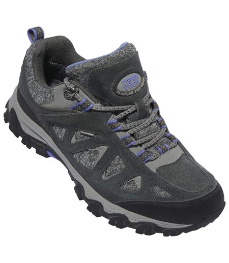 Women’s Low-Rise Hiking Shoes - Black Grey Purple