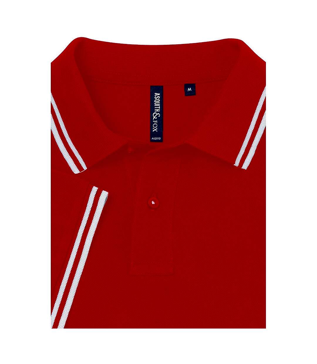 Asquith & Fox - Polo - Homme (Rouge/blanc) - UTRW4809