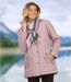 Women's Pastel Pink Microtech Parka - Quilted Lining