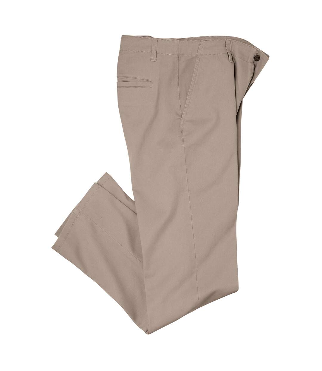 Men's Beige Stretch Chinos-1