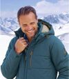 Pikowana kurtka z odpinanym kapturem Snow Atlas For Men