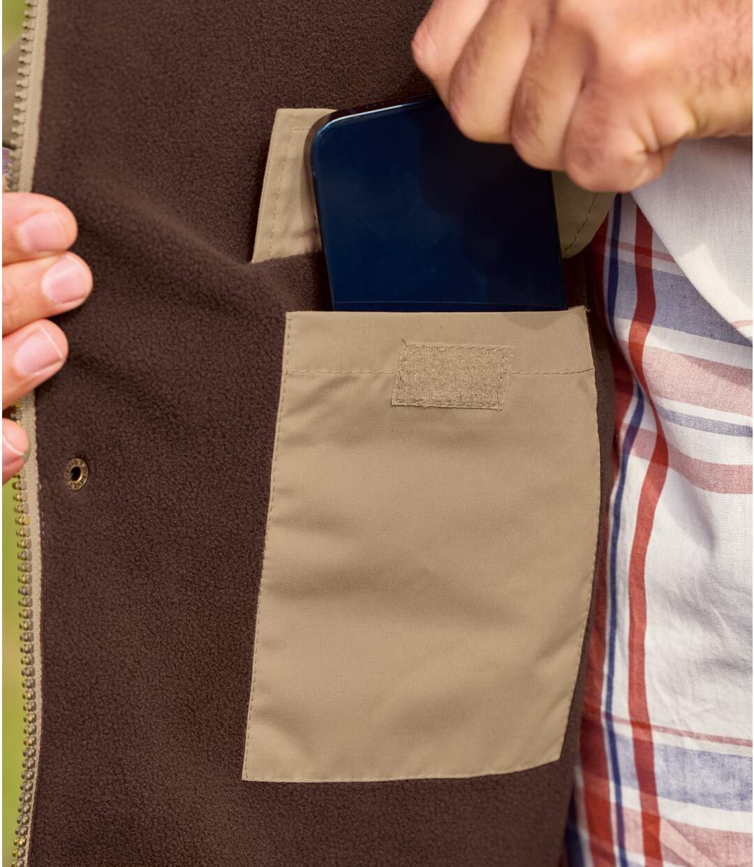 Mikropolár bélésű sokzsebes parka-6