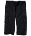 Men's Black Comfortable Cropped  Trousers